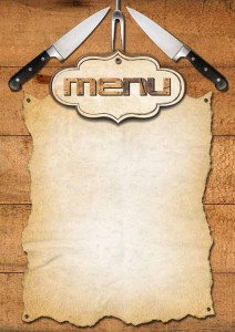 blank menu